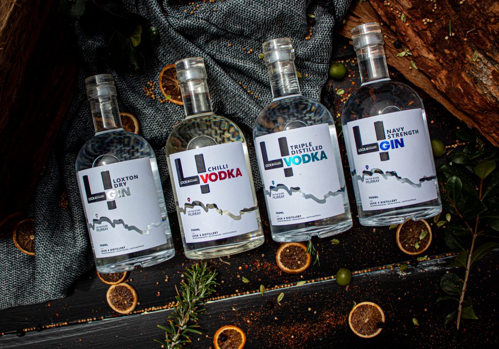 Bottles of Lock 4 Spirit